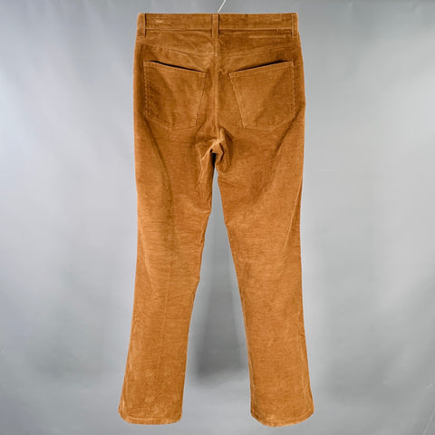 MARNI Size 30 Brown Corduroy Cotton Straight Casual Pants
