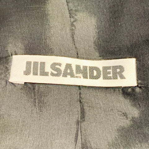 JIL SANDER Size 4 Grey Charcoal Silk Mohair Wool Jacket Blazer