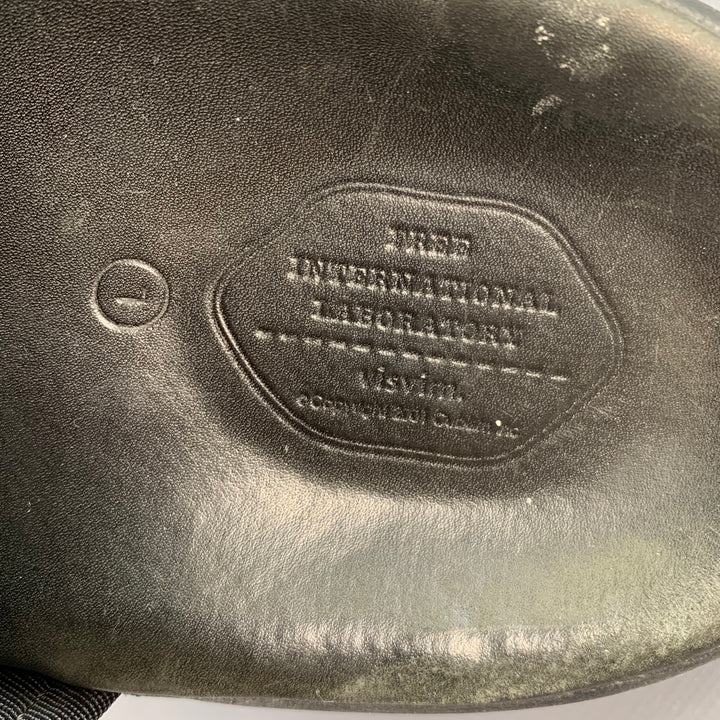 VISVIM Size L Christo Black Nylon Wrap Sandals