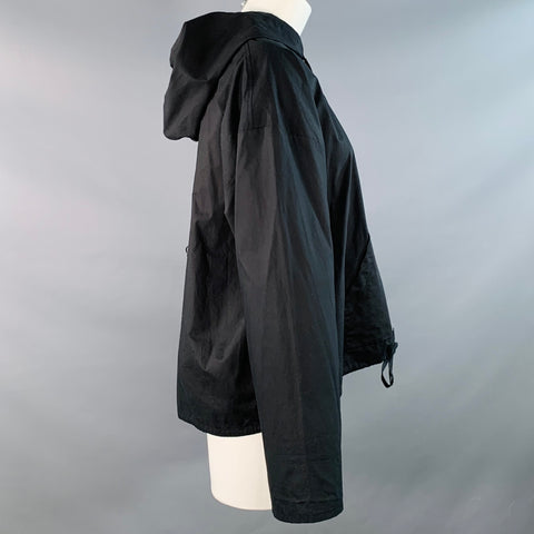 MM6 MAISON MARGIELA Size S Black Cotton Hooded Drawstring Pullover