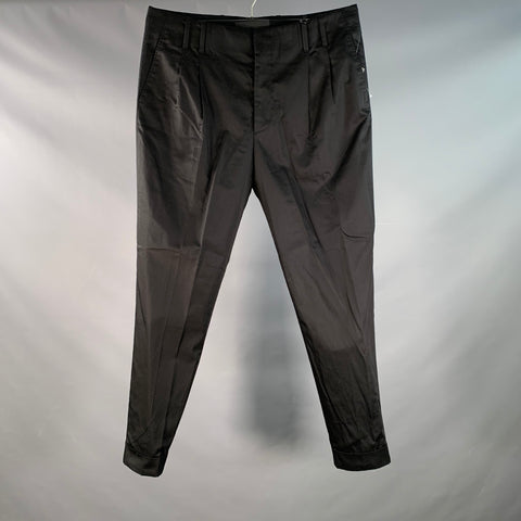 PAUL SMITH Size 34 Black Cotton Pleated Formal Tapered Dress Pants – Sui Generis Designer Consignment