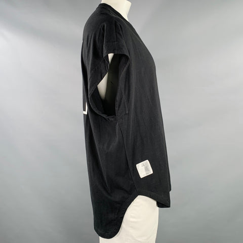 JULIUS JAPAN x NILOS SS22 Size XL Black Cotton Crew Neck T-shirt
