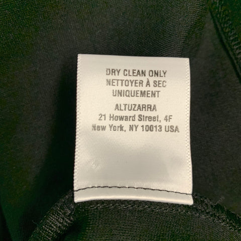ALTUZARRA Taille XS Mélange de viscose noir Boutons-pression cloutés Pull col rond