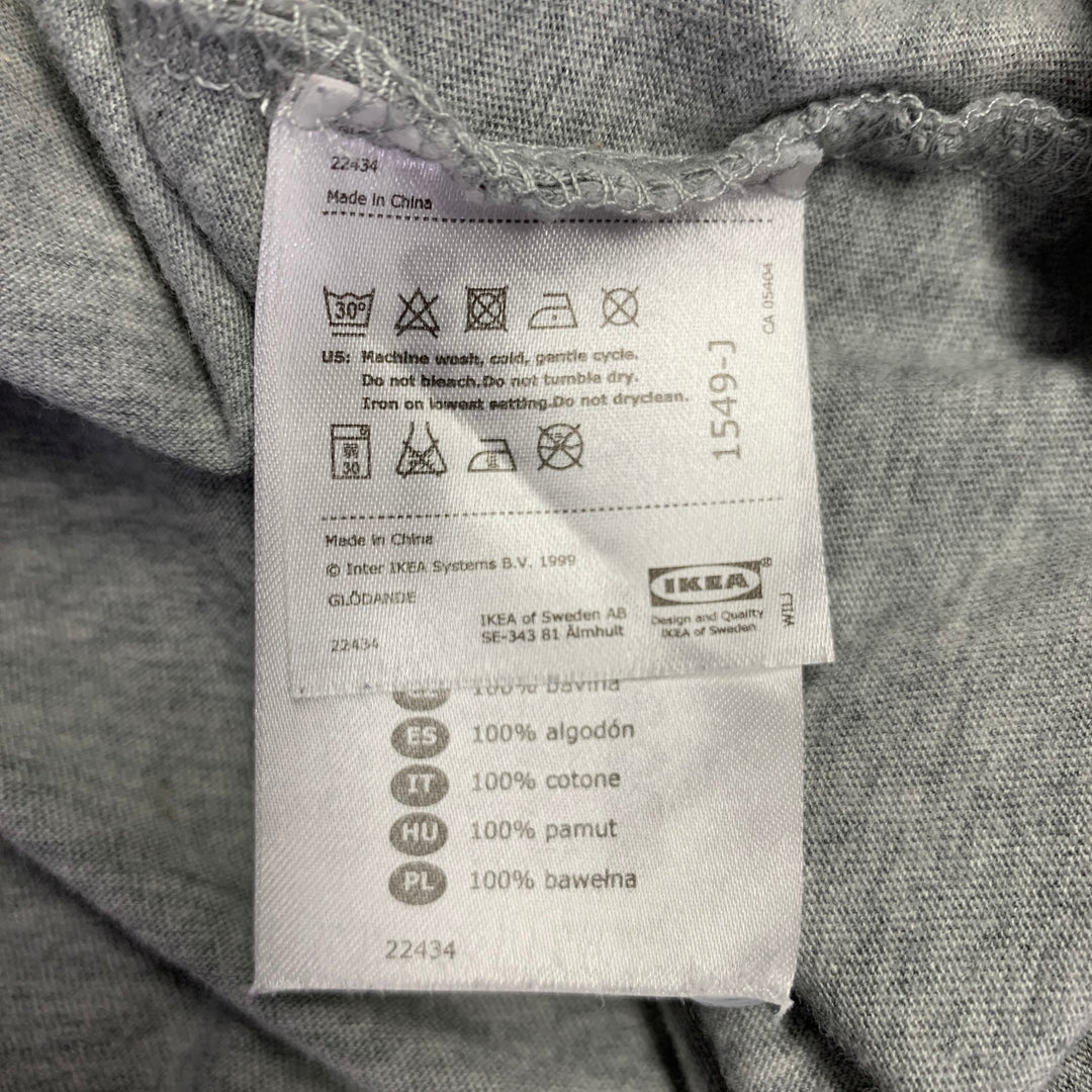 WALTER VAN BEIRENDONCK Size S Grey Multi Color Graphic Cotton T-shirt