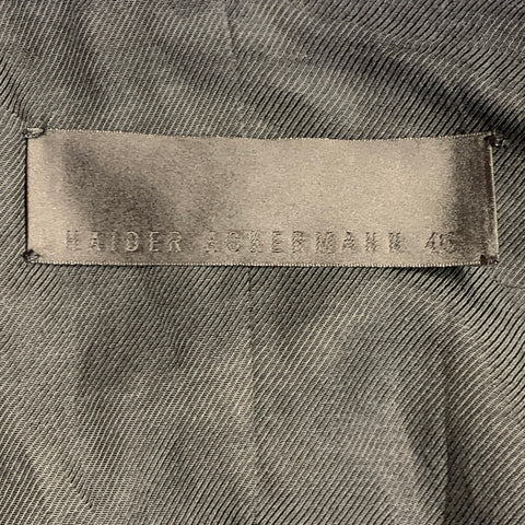 HAIDER ACKERMANN Taille 36 Costume en Laine Bleu Roi à Revers Cranté