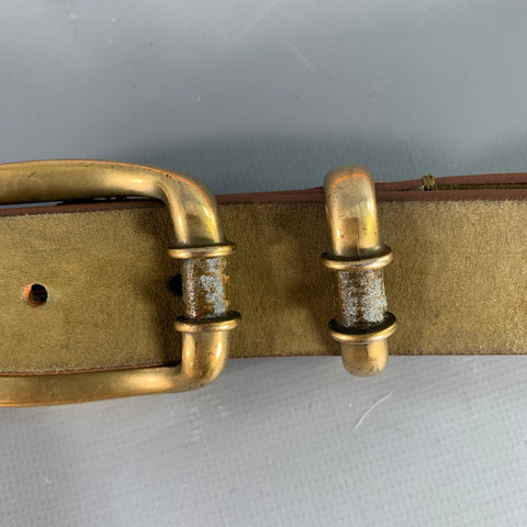 CLAUDIA MAY Size M Green Sage Suede Belt