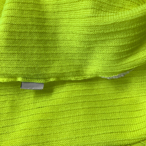 MSGM Size S Green Neon Knit Bodycon Dress