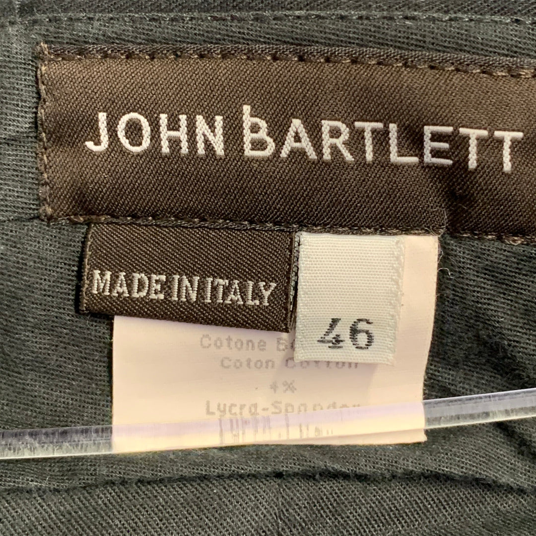 JOHN BARTLETT Size 30 Black Cotton Blend Belted Harness Casual Pants