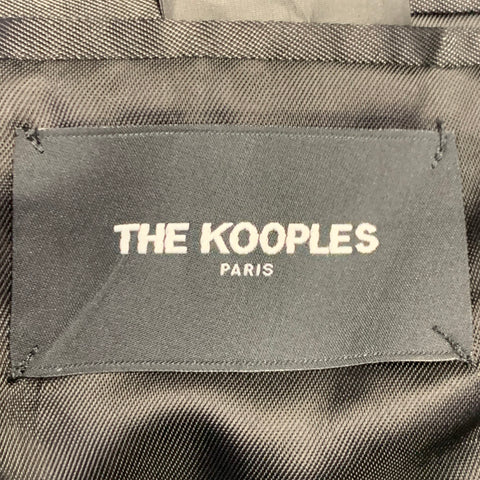 THE KOOPLES Size 40 Black Skull Wool Notch Lapel Sport Coat
