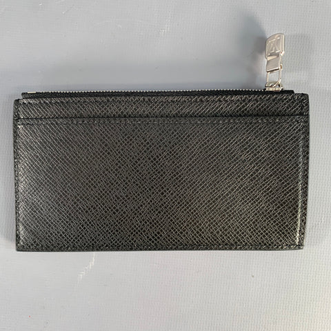 LOUIS VUITTON Black Taiga Leather Wallet