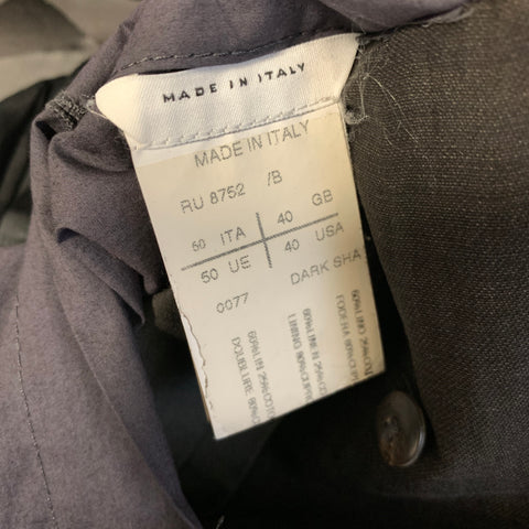 RICK OWENS SS2011 Chest Size Grey Dark Grey Linen Cotton Silk Sport Coat