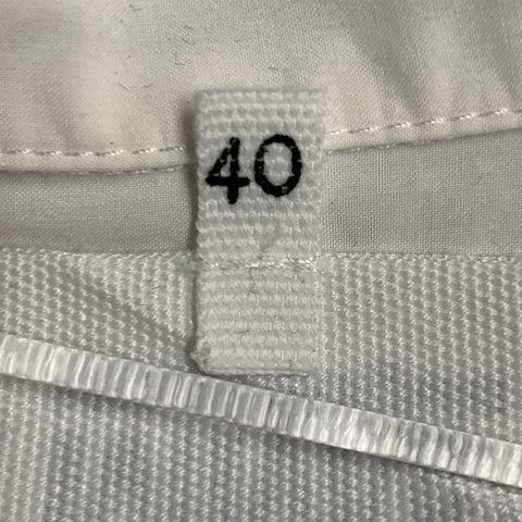 MM6 MAISON MARGIELA Size S White Cotton Long Sleeve Zip Up Shirt