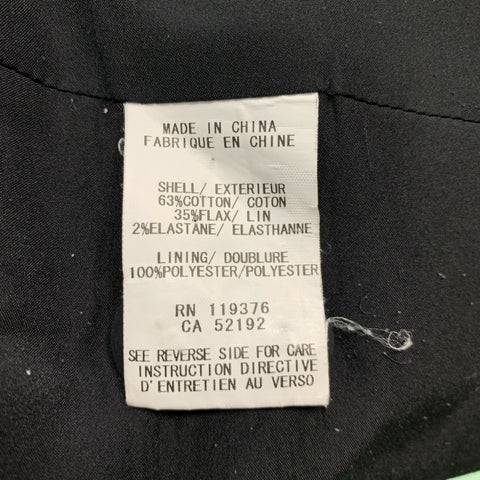 HELMUT LANG Size 2 Grey Cotton Blend Single breasted Jacket