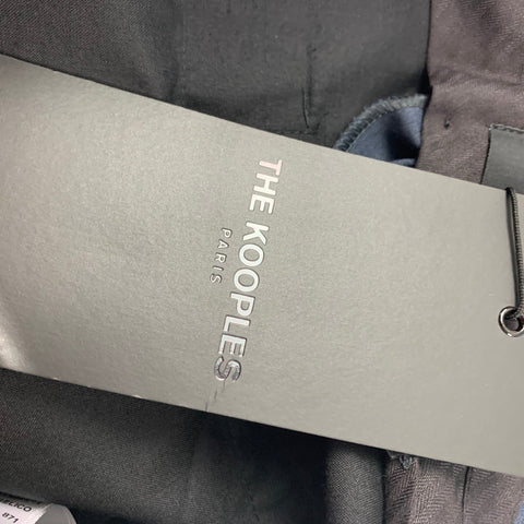 THE KOOPLES Taille 32 Pantalon habillé en laine bleue avec braguette zippée