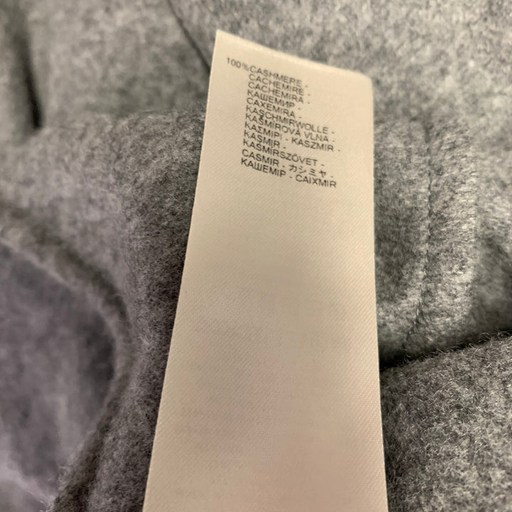 FALCONERI Size XXL Grey Heather Cashmere Notch Lapel Cardigan