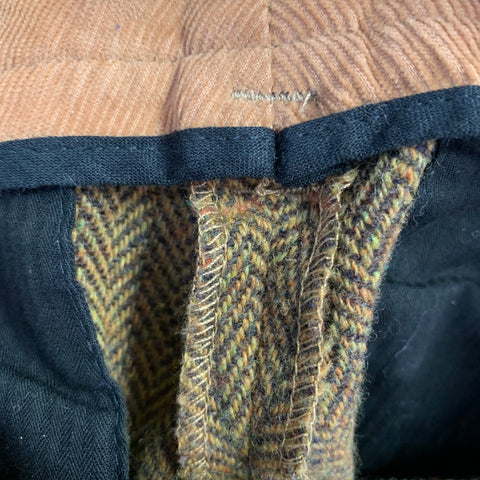 D&G by DOLCE & GABBANA Size 30 Tan Brown Herringbone Wool Zip Fly Dress Pants