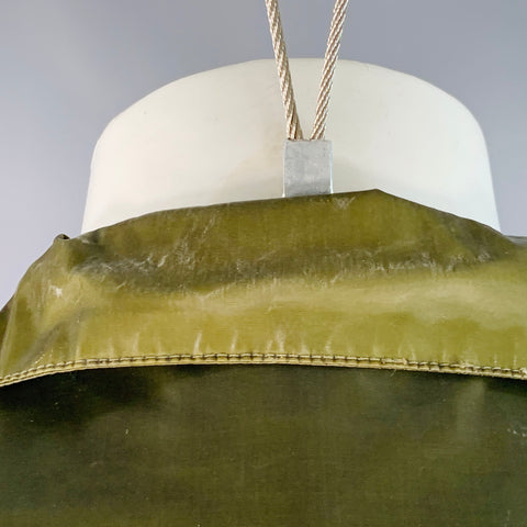 MR & MRS Parka veste vert olive chatoyant en coton mélangé, taille XS