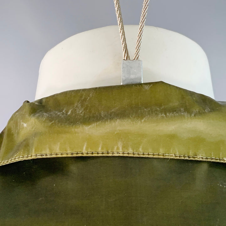 MR & MRS Size XS Green Olive Shimmery Cotton Blend Parka Jacket