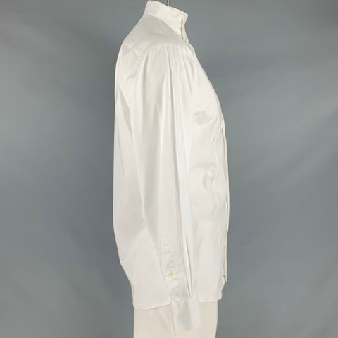 ETON Size L White Cotton Tuxedo Long Sleeve Shirt