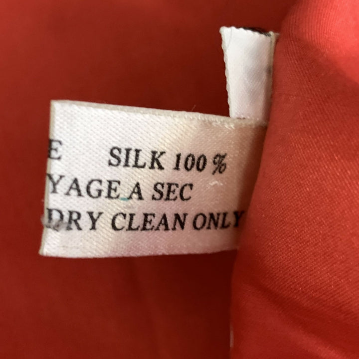 HERMES Size 8 Red Silk Tank Casual Top