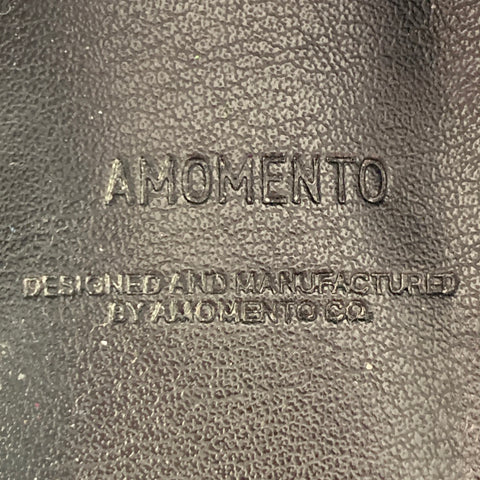 AMOMENTO Size 6 Black Leather Stacked Heel Penny Loafers