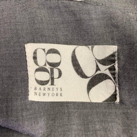 CO-OP Size M Grey Cotton Spread Collar Long Sleeve Shirt