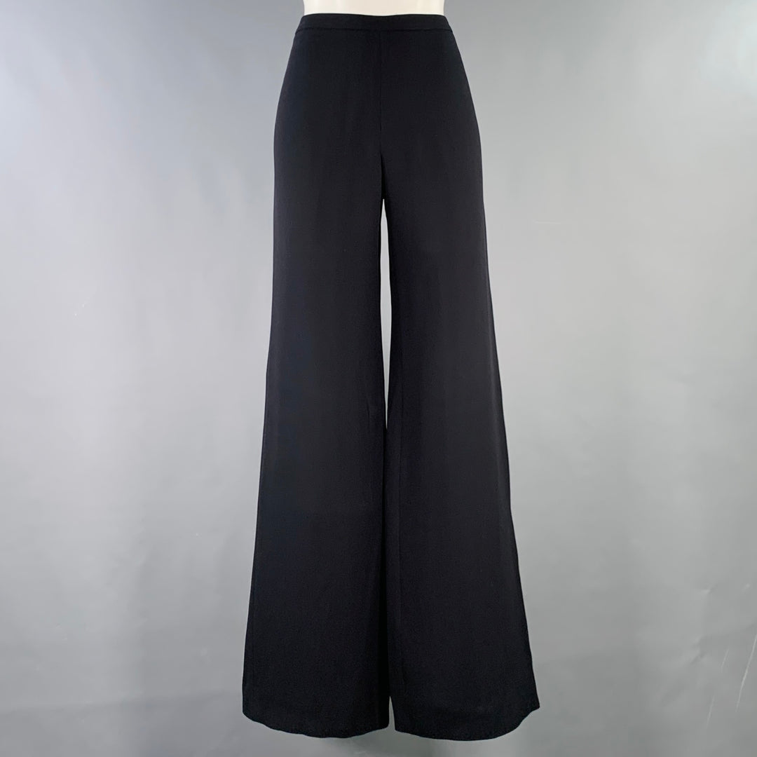 CALVIN KLEIN COLLECTION Size 8 Black Silk Blend Wide Leg Dress Pants – Sui  Generis Designer Consignment