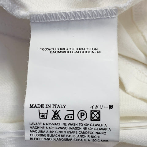 DSQUARED2 Size L White Pink Print Cotton Sleeveless Crew Neck Tank Top
