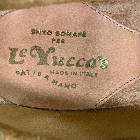 Size 6 Le Yucca's Tan Suede Loafer Flats