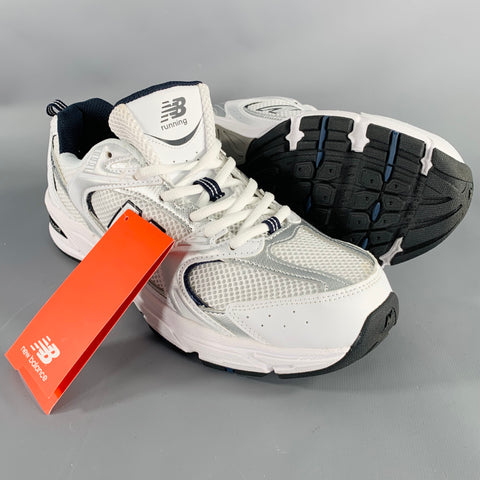NEW BALANCE Size 11 530 White Black Color Block Mesh Athletic Sneakers