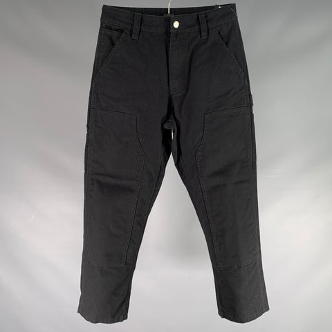 CARTHARTT Size XS Black Cotton High Waisted Casual Pants