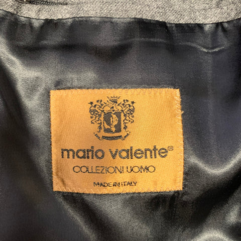 MARIO VALENTE Size 36 Grey Wool Hidden Placket Coat
