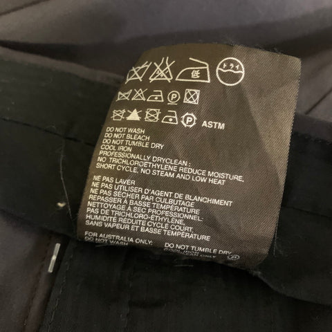 PRADA Size 40 Dark Grey Polyester Cotton Flat Front Dress Pants