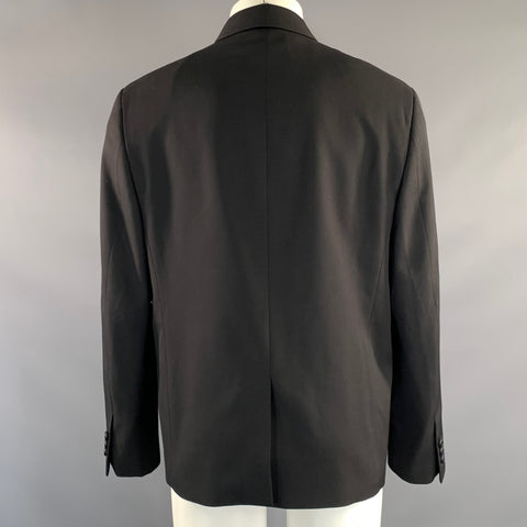 PRADA FW2011 Size 38 Black Wool Pointed Collar Jacket