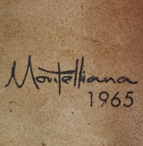 Bottes de randonnée Montelliana montantes en laine tweed grise et noire, taille 13