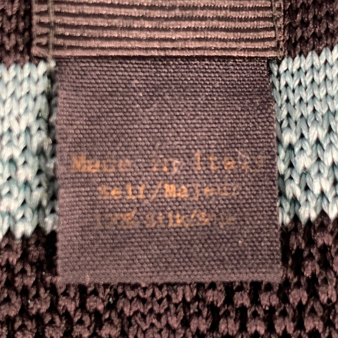 RAG & BONE Black Sage Stripe Knit Tie