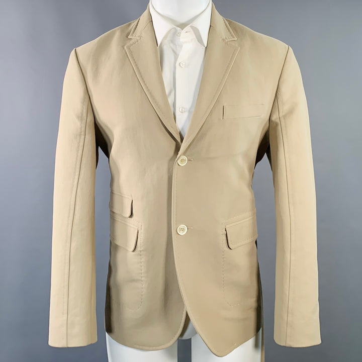 JACQUEMUS LE CHOUCHOU Size 40 Beige Cotton Blend Notch Lapel Sport Coat