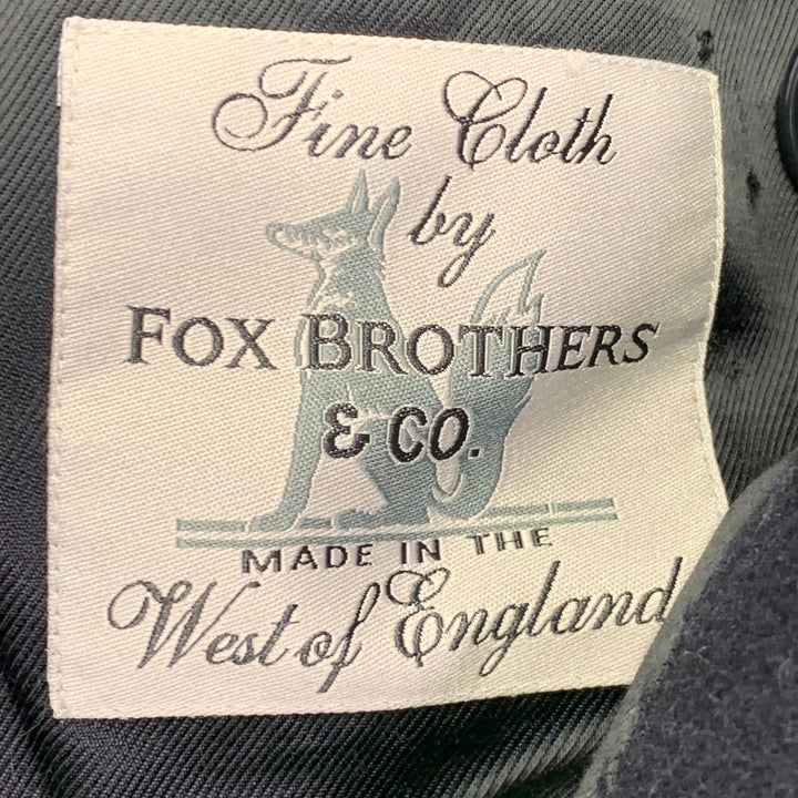 DRIES VAN NOTEN Size 40 Black Wool Double Breasted Overcoat