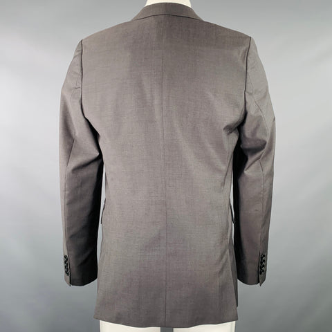 PAUL SMITH Size 38 Grey Wool Mohair Single Breasted Sport Coat