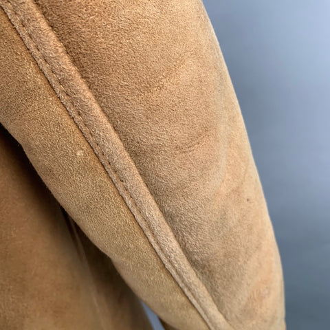 POLO by RALPH LAUREN Vintage Size XL Beige Shearling Snaps Jacket