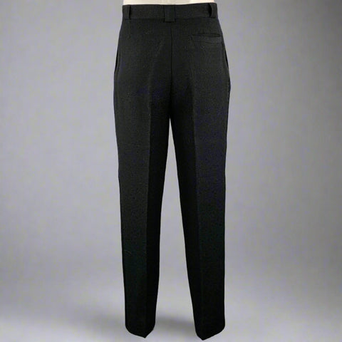 GIANNI VERSACE Smoking croisé en laine et soie bicolore noir Taille 42