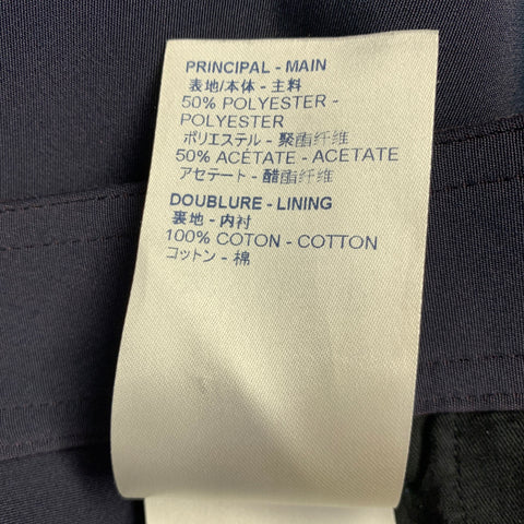 LOUIS VUITTON SS19 Size 34 Navy Blue Polyester Utility Casual Pants
