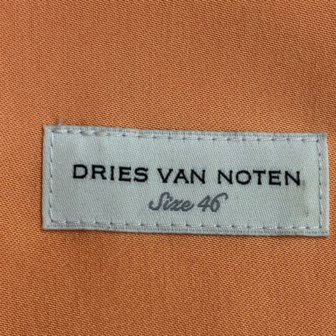 DRIES VAN NOTEN Size 36 Orange Western Long Sleeve Shirt