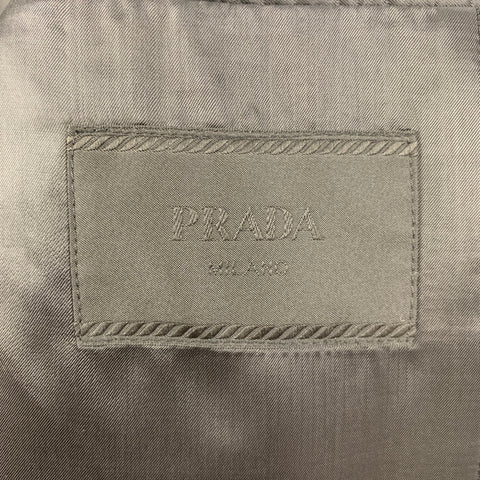 PRADA Size 40 Black Wool Mohair Sport Coat