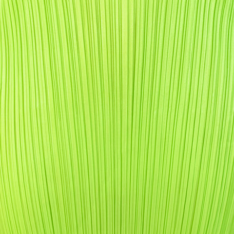ISSEY MIYAKE PLEATS PLEASE Size L Neon Green Polyester Pleated Shift Dress