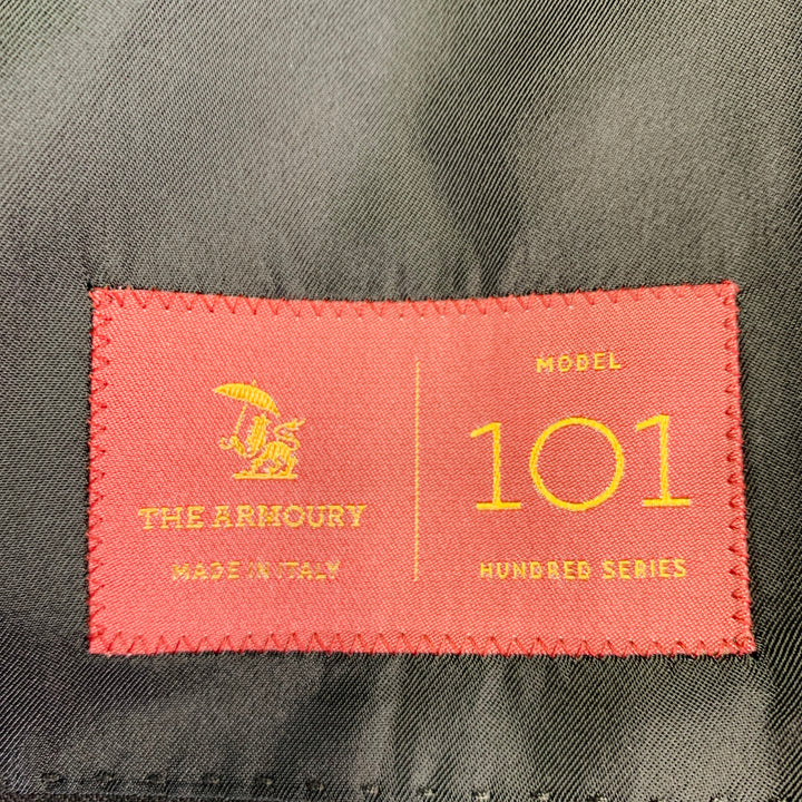 THE ARMOURY Size 42 Black Wool Shawl Collar Single Button Sport Coat