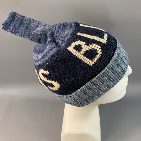 KAPITAL Size 7 1/4 Navy Blue Knit Wool Cotton Acryllic Hats