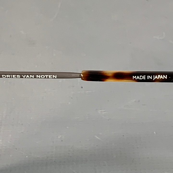 DRIES VAN NOTEN Silver Tortoiseshell Metal Sunglasses