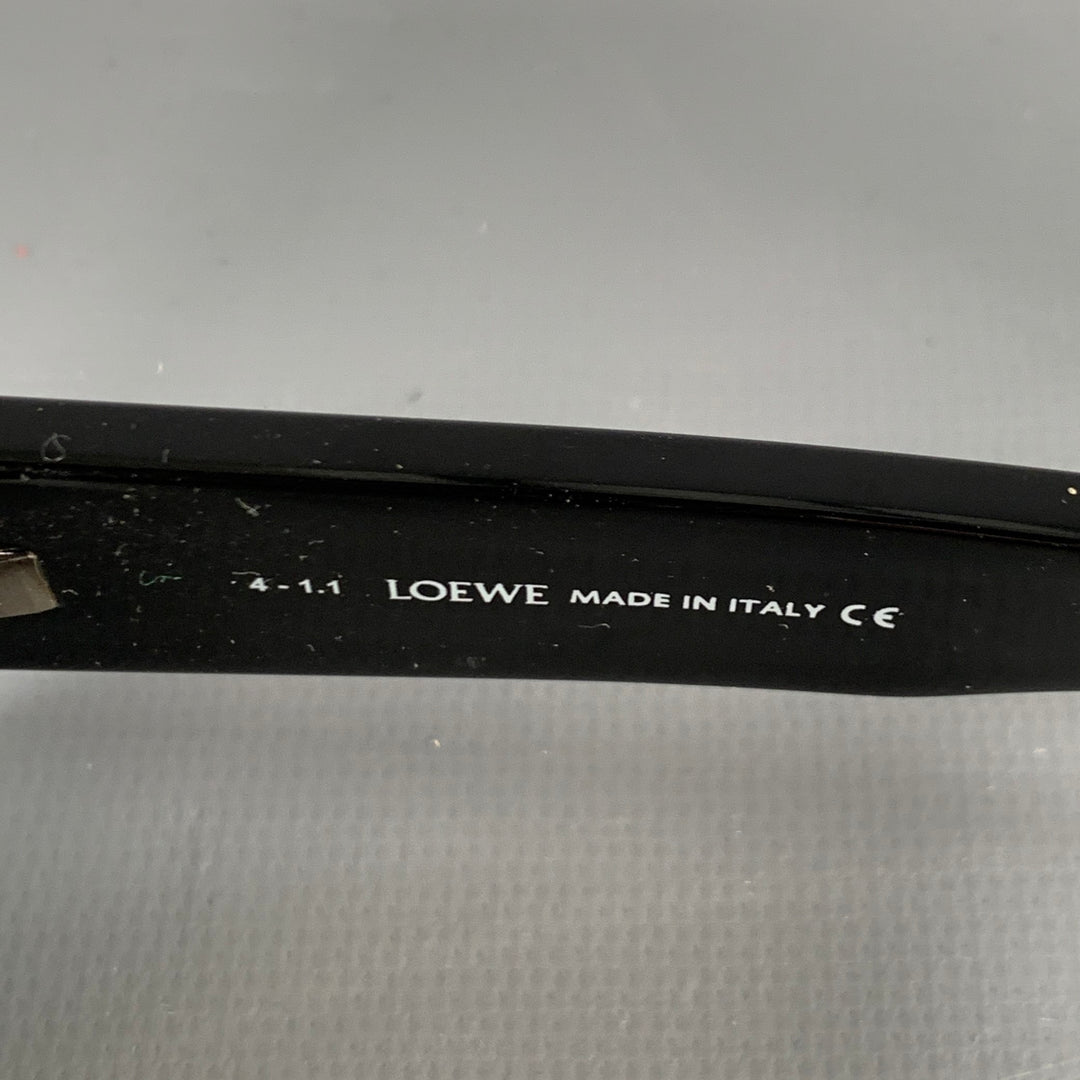 LOEWE x PAULA'S IBIZA Black Dark Green Color Block Acetate Sunglasses