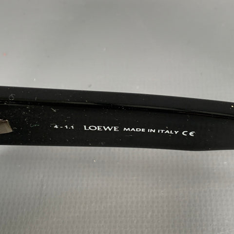 LOEWE x PAULA'S IBIZA Black Dark Green Color Block Acetate Sunglasses